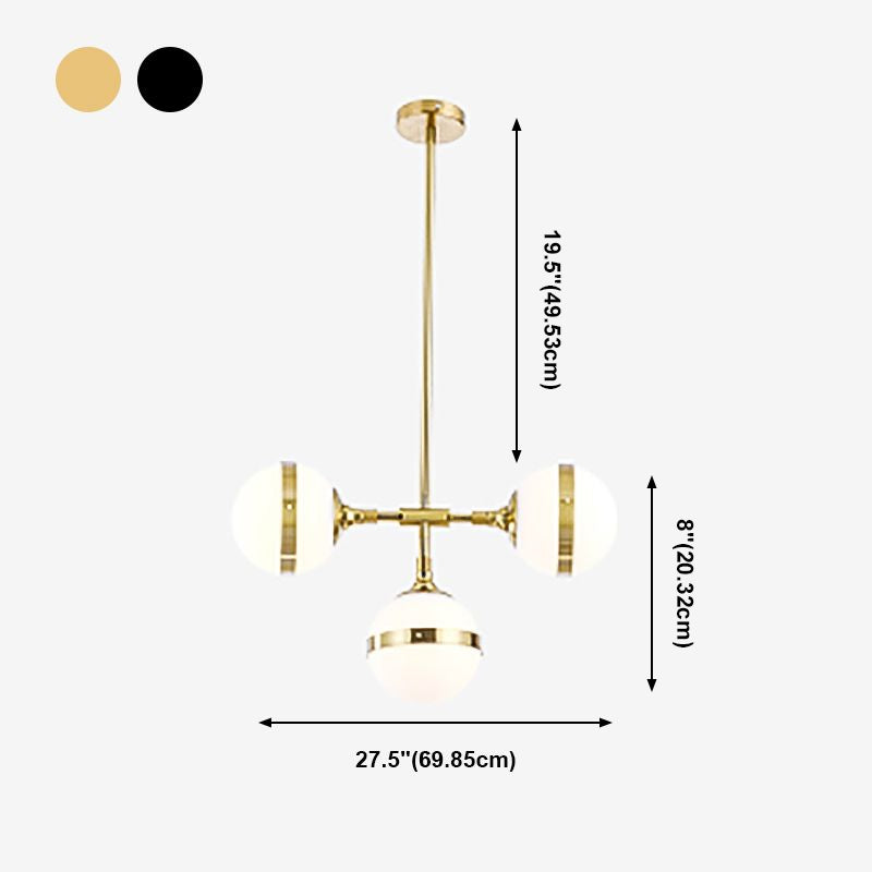 Stile moderno a forma sferica luci isola