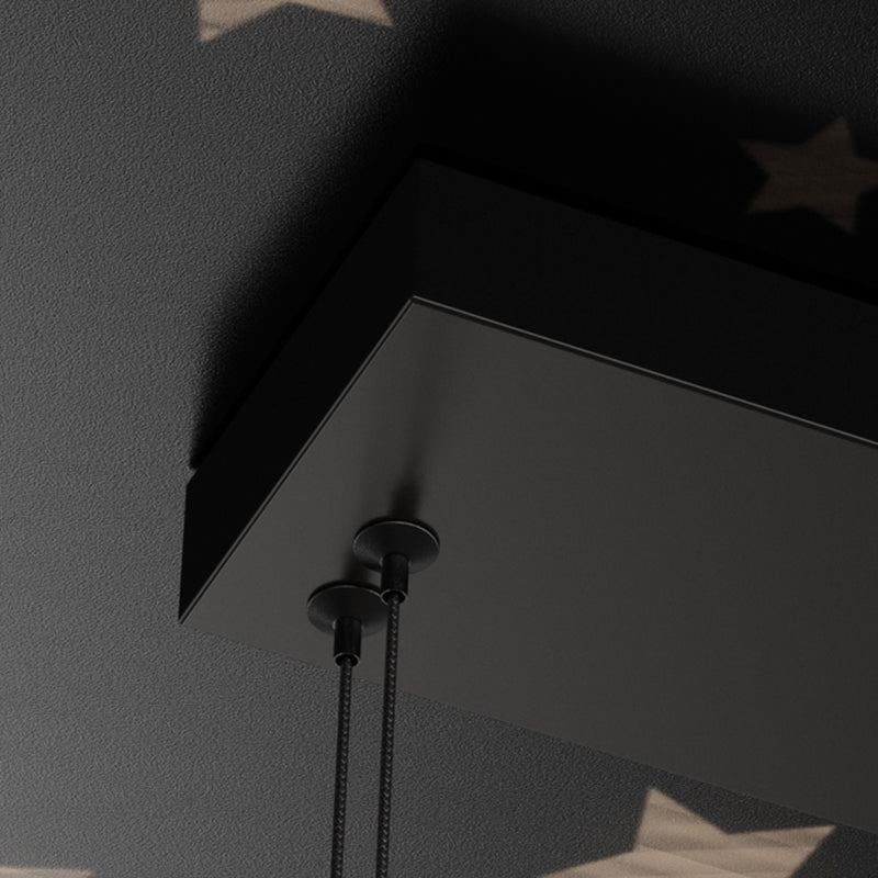 Contemporary Cylinder Island Lighting Metal 5 Light Island Pendant Lights