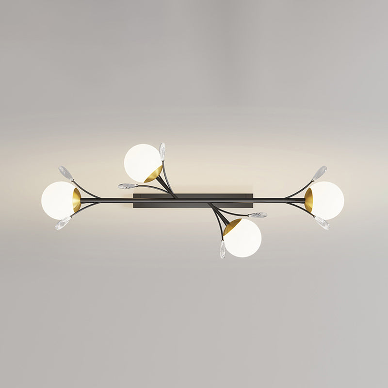 4 licht bol eiland verlichting eigentijdse glazen eilandlichten in zwart