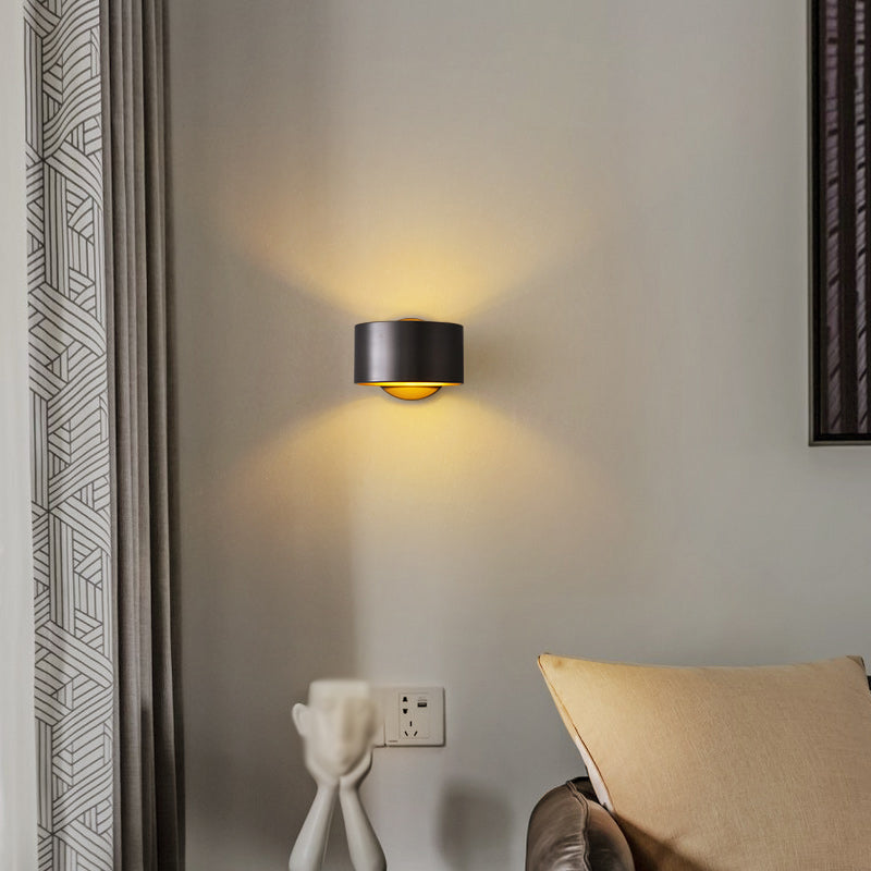 Metallzylinderwand -Lampen moderne Stil 1 leichte Leuchtenleuchten