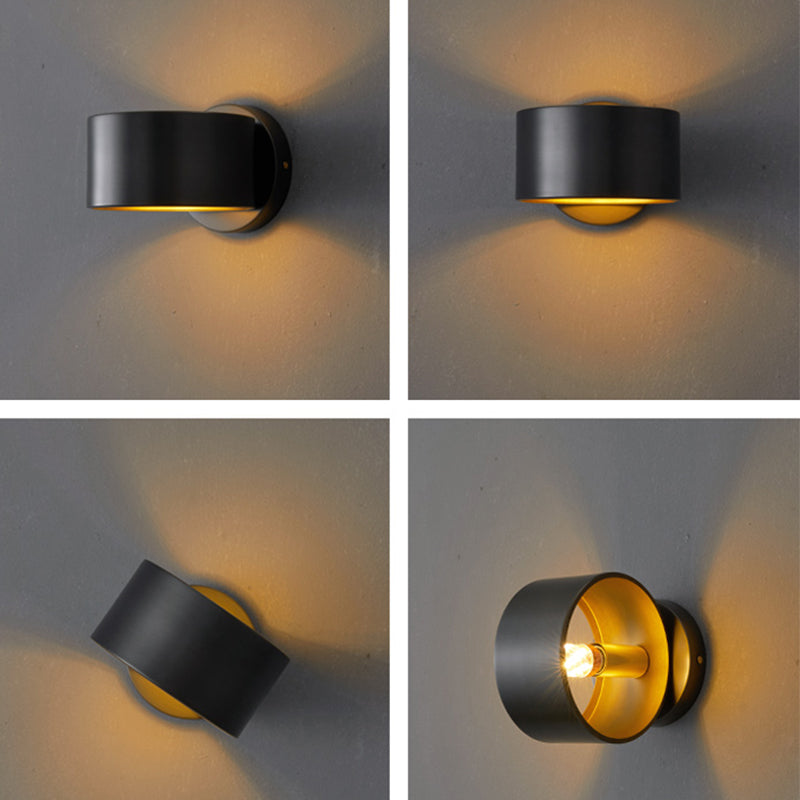 Metallzylinderwand -Lampen moderne Stil 1 leichte Leuchtenleuchten