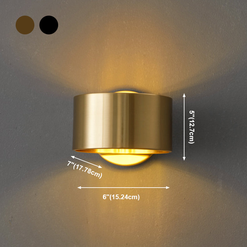 Metallzylinderwand -Lampen moderne Stil 1 leichte Leuchtenleuchten