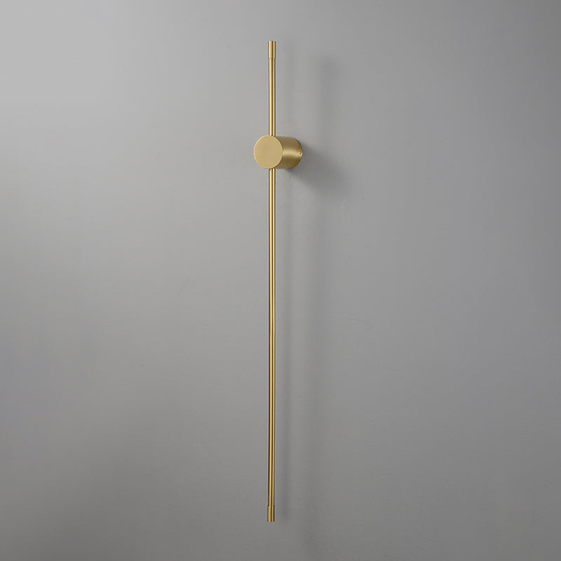 Metall lineare LED -Wandmontaglampe moderner Stil 1 leichte Leuchten in Gold