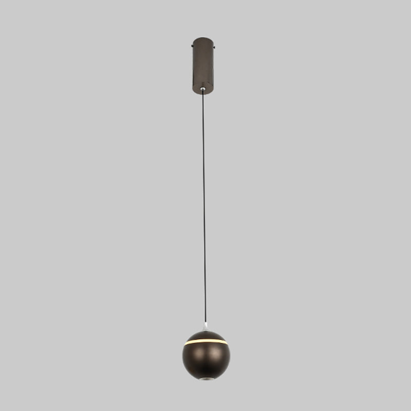 Modern beknopte LED -hanglamp gelakte aluminiumhangende lamp met acrylschaduw