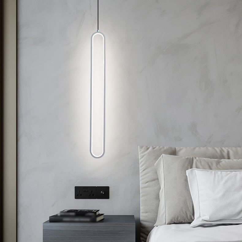 Lampada a led a led moderna a led Iron Iron Light Linea Linea con tonalità silicone