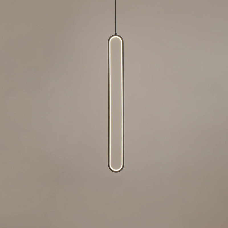 Lampada a led a led moderna a led Iron Iron Light Linea Linea con tonalità silicone