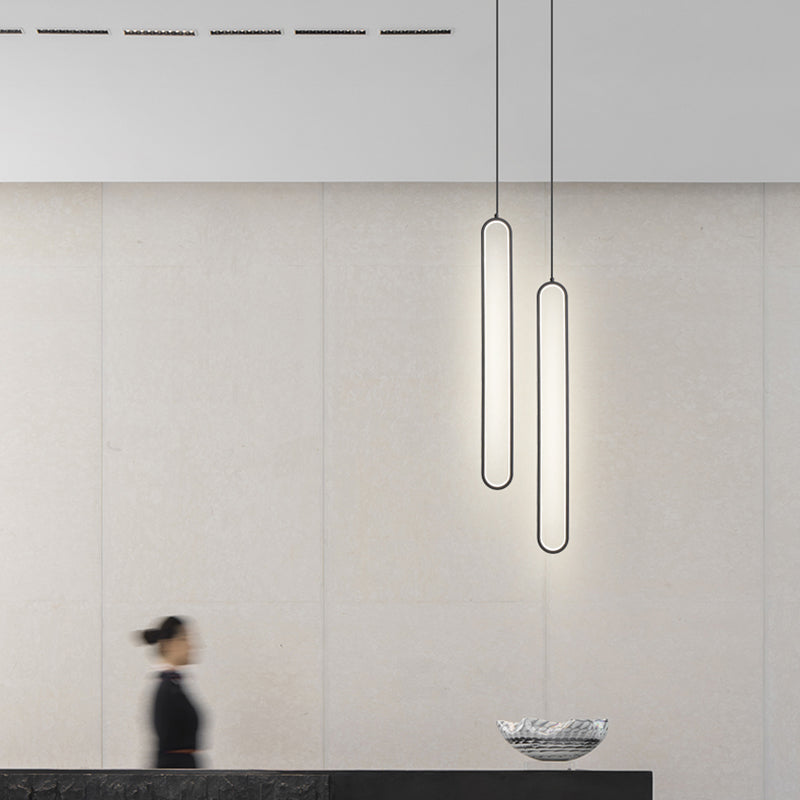 Lampada a led a led moderna a led Iron Iron Light Linea Linea con tonalità silicone