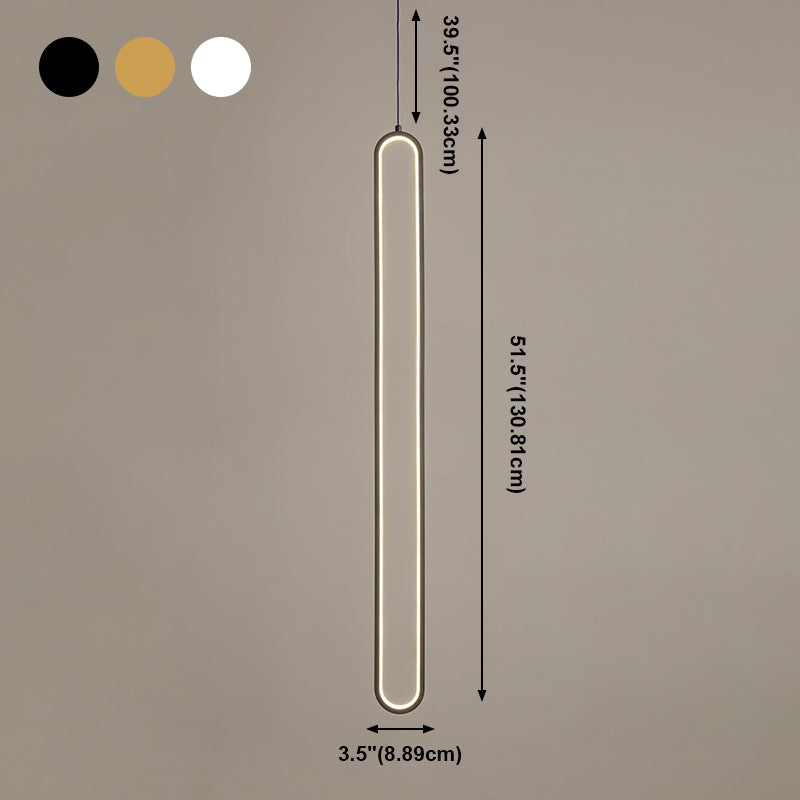 Lampada a led a led moderna a led Iron Iron Light Linea Linea con tonalità silicone