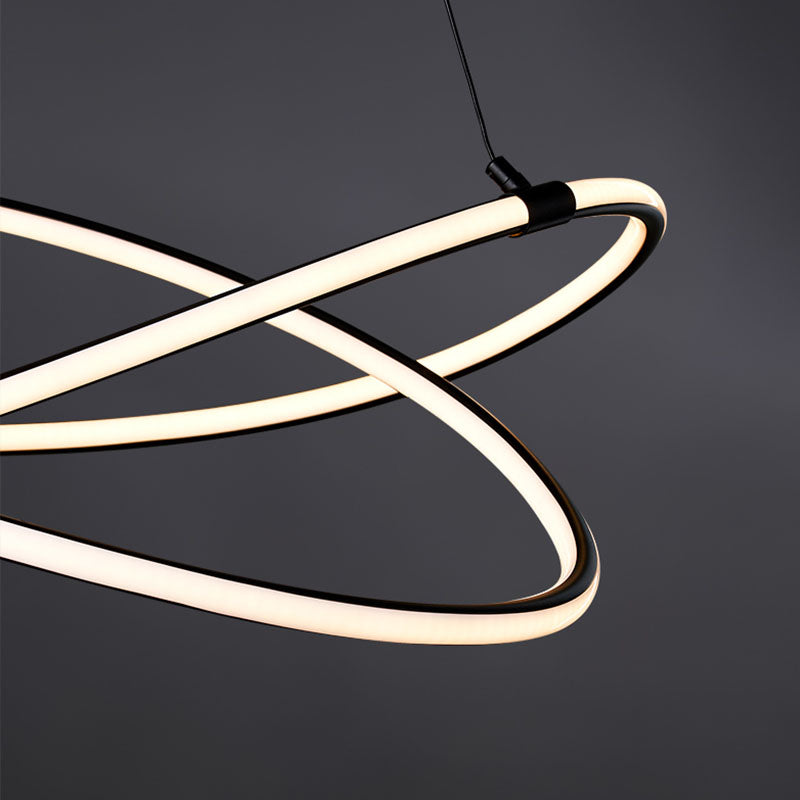 Modern Style Twist Shape Pendant Chandelier Metal 1 Light Chandelier Light