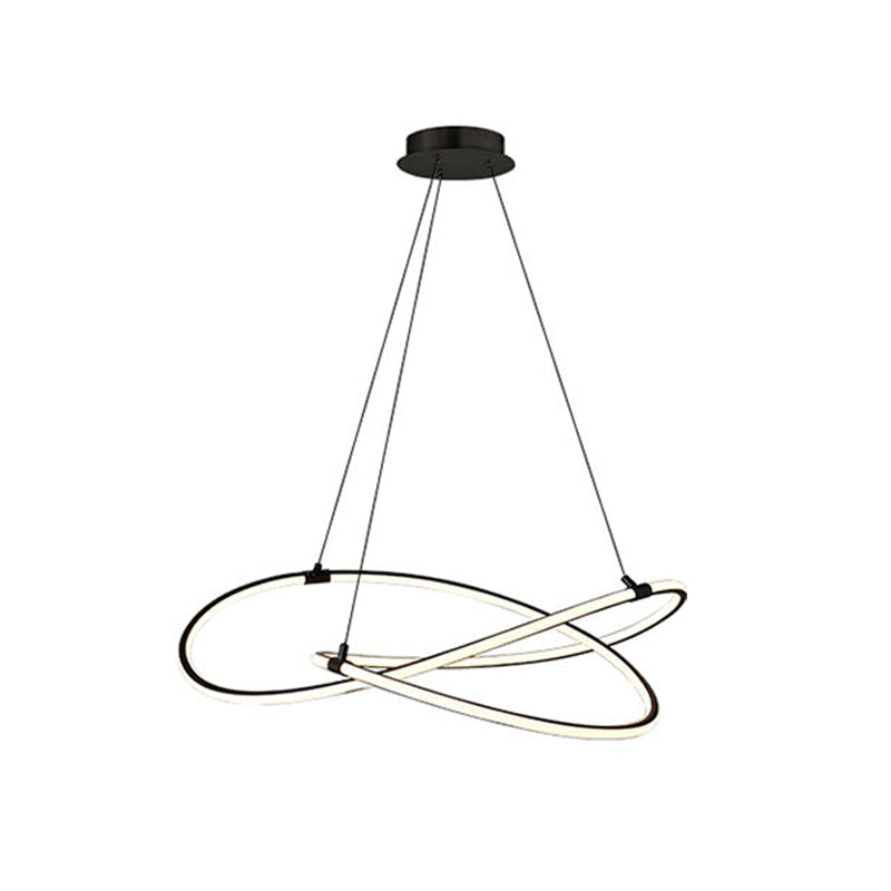 Modern Style Twist Shape Pendant Chandelier Metal 1 Light Chandelier Light