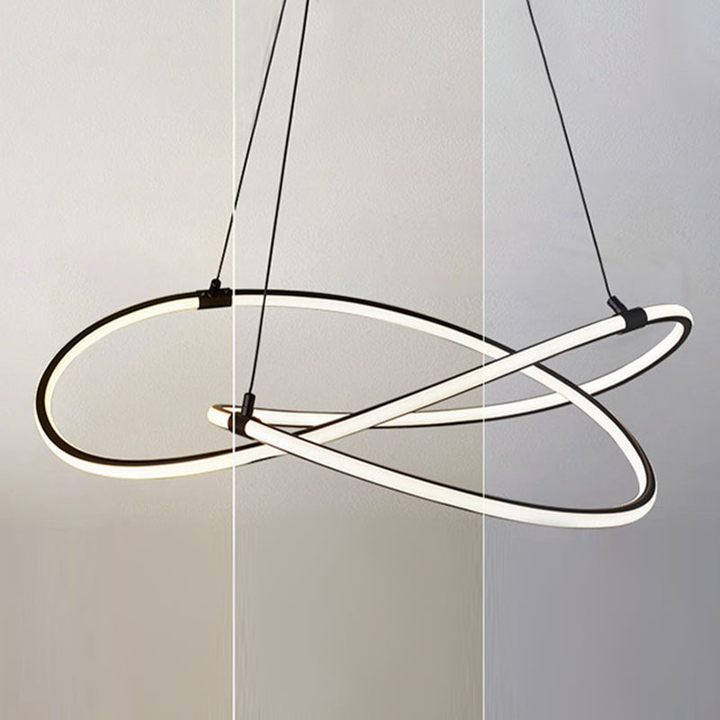 Modern Style Twist Shape Pendant Chandelier Metal 1 Light Chandelier Light