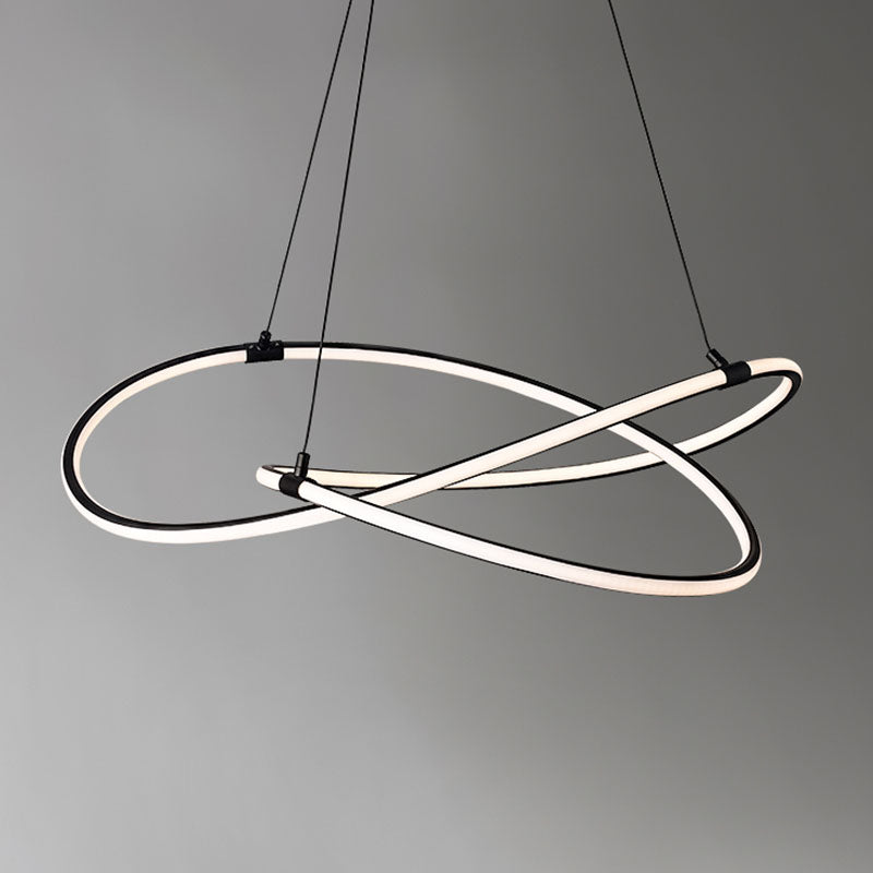 Modern Style Twist Shape Pendant Chandelier Metal 1 Light Chandelier Light