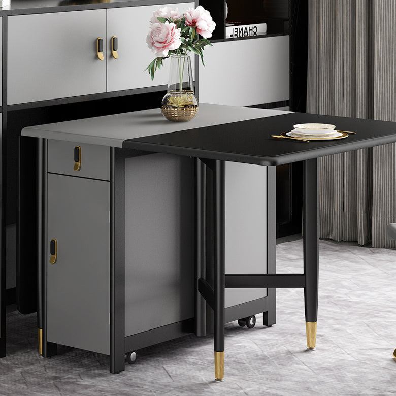 Contemporary Style Table Solid Wood Dining Table Rectangle for Dining Room