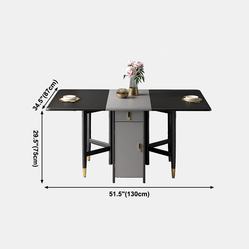 Contemporary Style Table Solid Wood Dining Table Rectangle for Dining Room