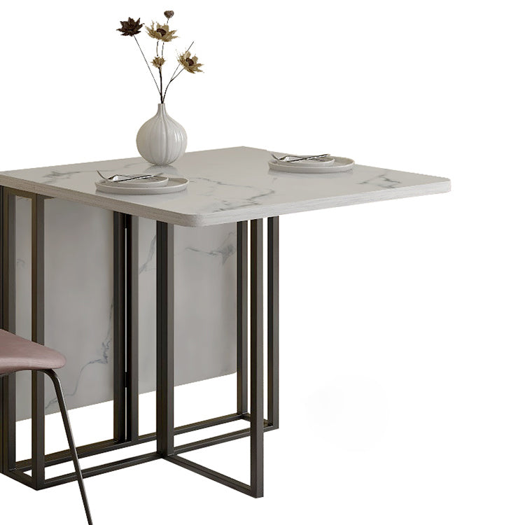 Faux marmeren eettafel Eenvoud Stijl Sledetafel voor eetkamer