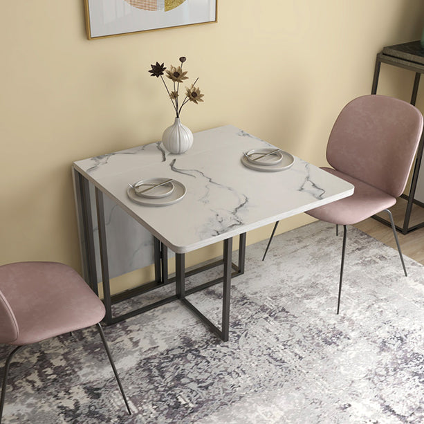 Faux marmeren eettafel Eenvoud Stijl Sledetafel voor eetkamer
