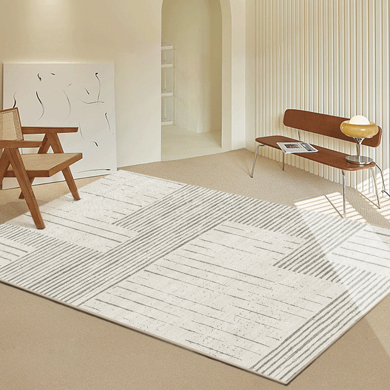 Oranje streep patroon tapijt modern polyester gebied tapijt anti-slip gemakkelijke tapijt tapijt voor woningdecoratie