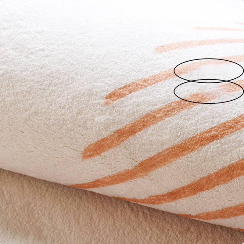 Oranje streep patroon tapijt modern polyester gebied tapijt anti-slip gemakkelijke tapijt tapijt voor woningdecoratie