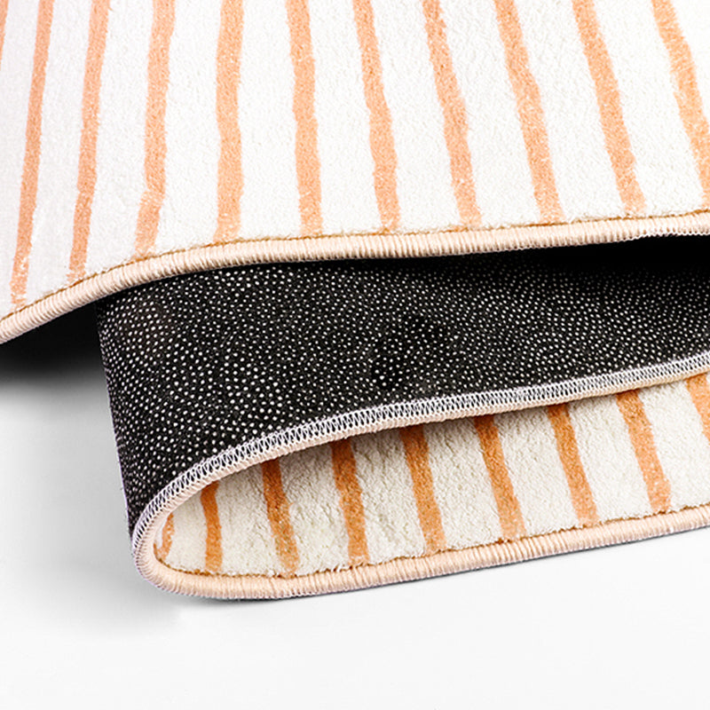 Oranje streep patroon tapijt modern polyester gebied tapijt anti-slip gemakkelijke tapijt tapijt voor woningdecoratie
