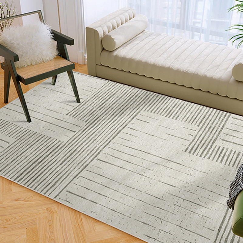 Oranje streep patroon tapijt modern polyester gebied tapijt anti-slip gemakkelijke tapijt tapijt voor woningdecoratie