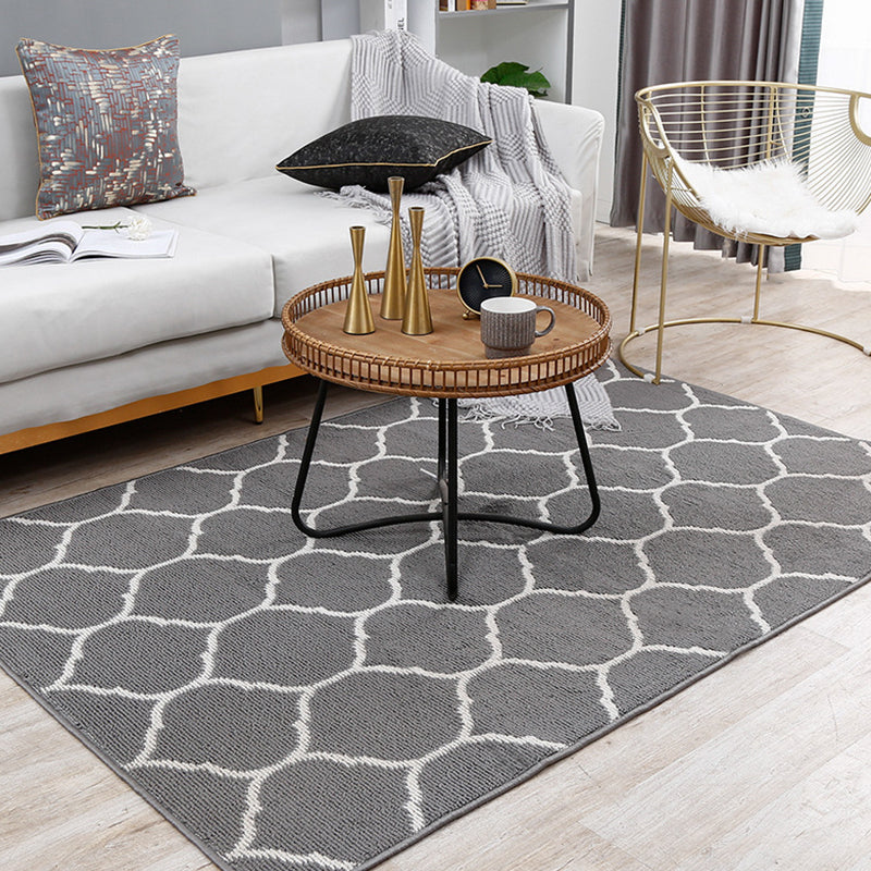 Modern grijze tapijt Leisure geometrisch gebied Tapijten Polyester woonkamer tapijt met niet-slipachter