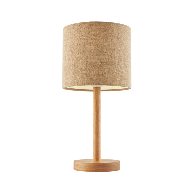 Rechte zijdige schaduw bureau licht modernistische stof 1 kop nachtkastje lamp in vlas
