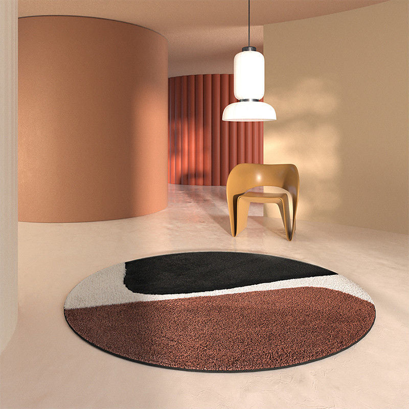 Round Area Tapijt Leisure Rug Polyester Stain Resistent Wasbaar Binnen Tapijt voor woonkamer