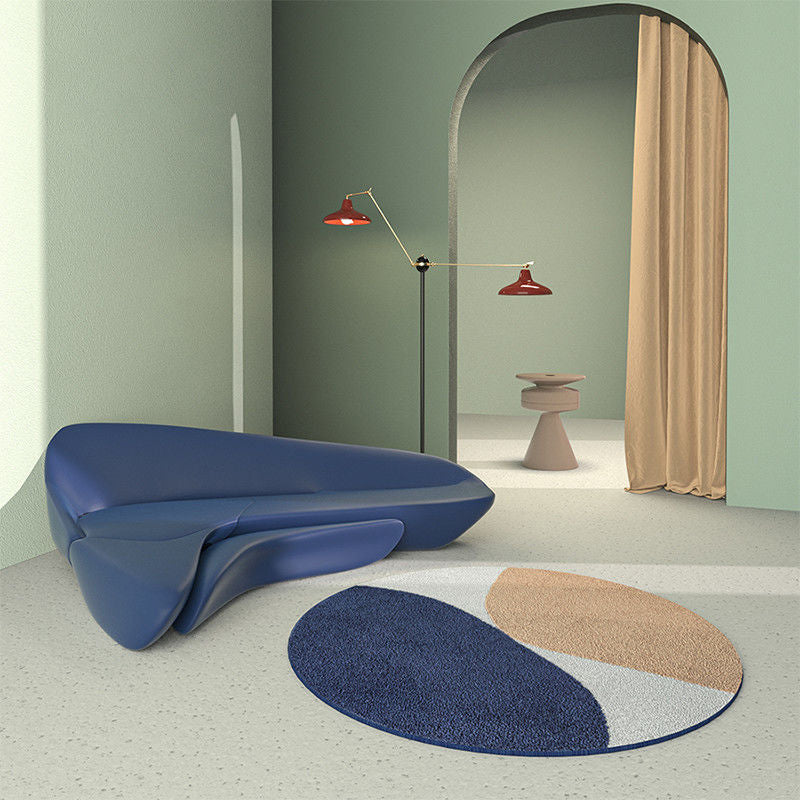 Round Area Tapijt Leisure Rug Polyester Stain Resistent Wasbaar Binnen Tapijt voor woonkamer