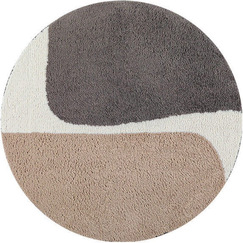 Round Area Tapijt Leisure Rug Polyester Stain Resistent Wasbaar Binnen Tapijt voor woonkamer