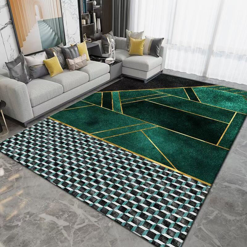 Roze modern tapijten polyester gestreepte binnenkapperd wasbaar tapijt voor woningdecoratie