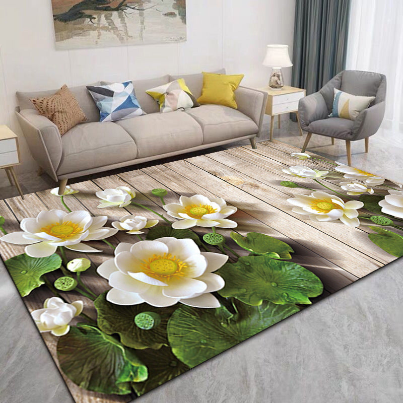 Creatief strandpatroon Tapijt Polyester Indoor Tapijten Stain Resistent gebied Rug voor woningdecoratie