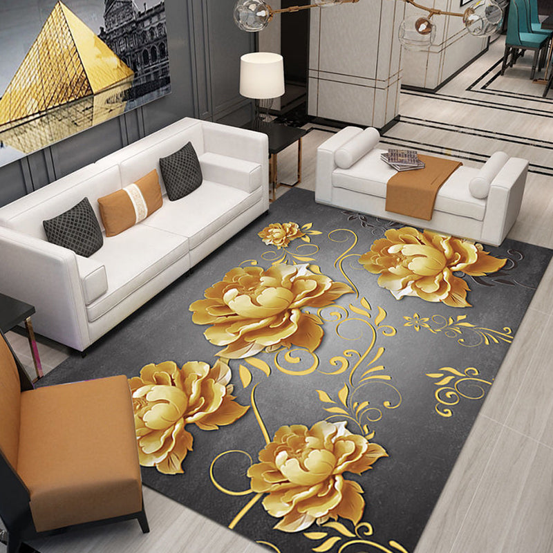 Ontspannend stromend patroon tapijt polyester tapijtkleurige resistent binnen vloerkleed voor woningdecoratie