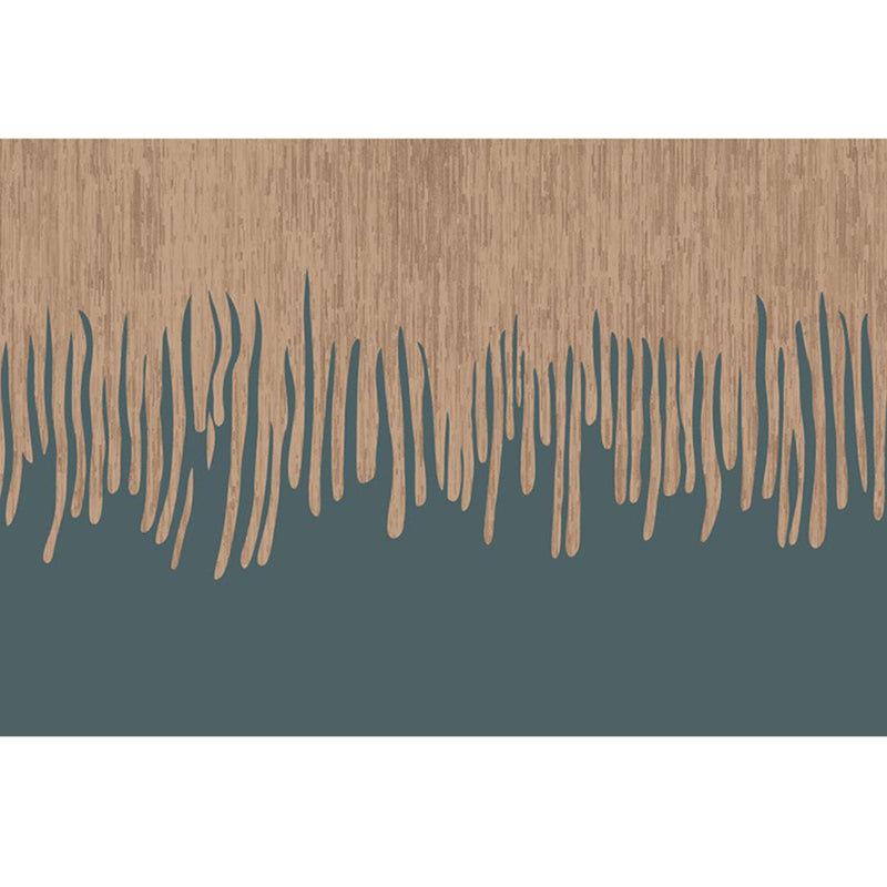 Donkerbruine modern tapijt polyster grafisch vloerkleurbestendig vloerkleed voor woonkamer