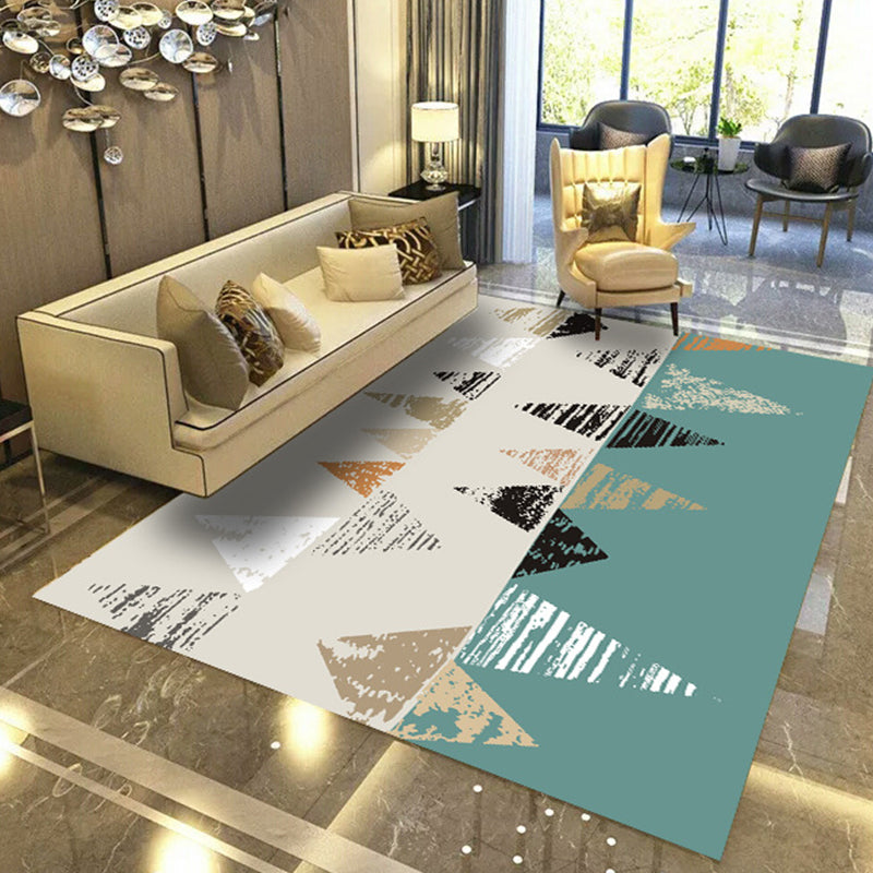 Minimalistisch marmeren effect tapijt polyester tapijt tapijt niet-slip achterste backing gebied tapijt voor huizendecoratie