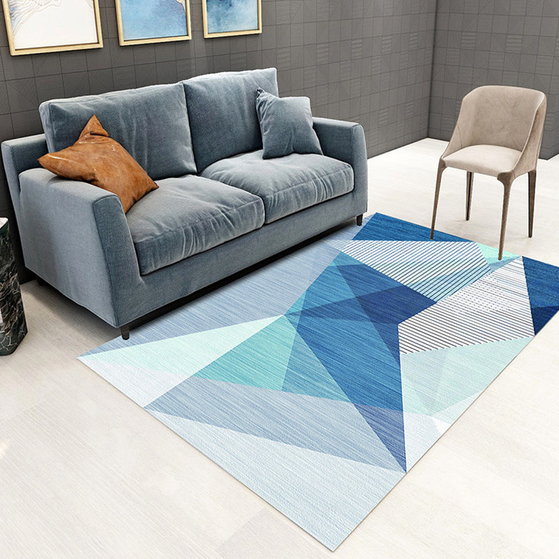 Contemporary Marble Surface Indoor Carpet Polyester Rug Pet Friendly Area Rug for Home Decoration