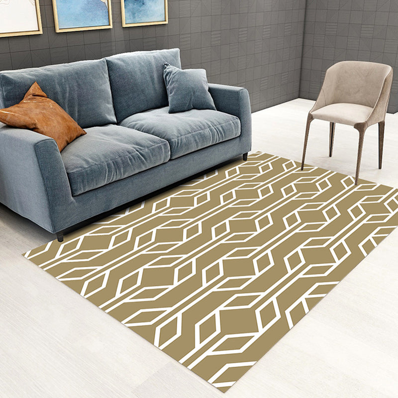 Contemporary Marble Surface Indoor Carpet Polyester Rug Pet Friendly Area Rug for Home Decoration