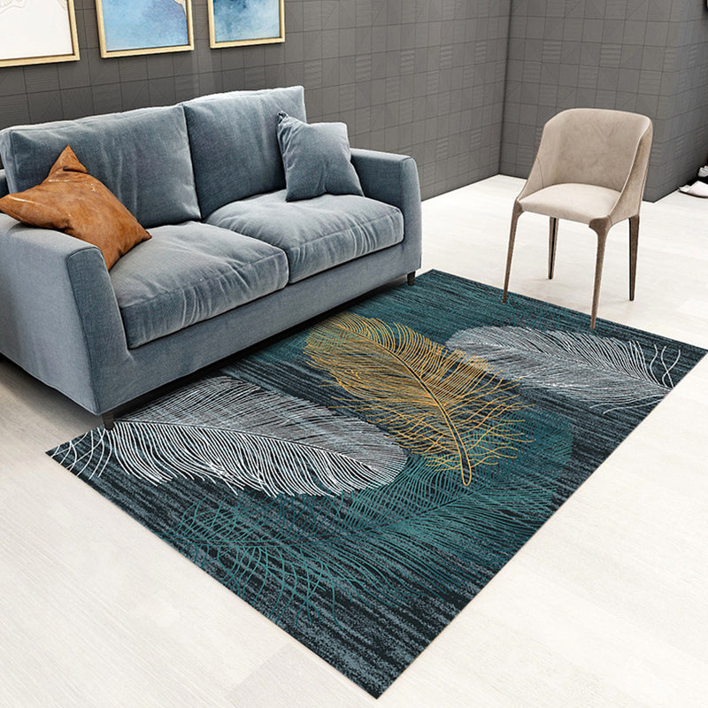 Contemporary Marble Surface Indoor Carpet Polyester Rug Pet Friendly Area Rug for Home Decoration