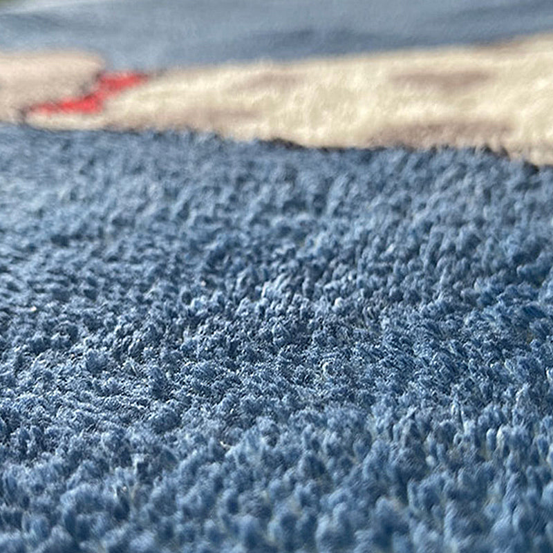 Contemporary Indoor Rug Simple Abstract Pattern Polyester Stain Resistant Area Rug for Living Room