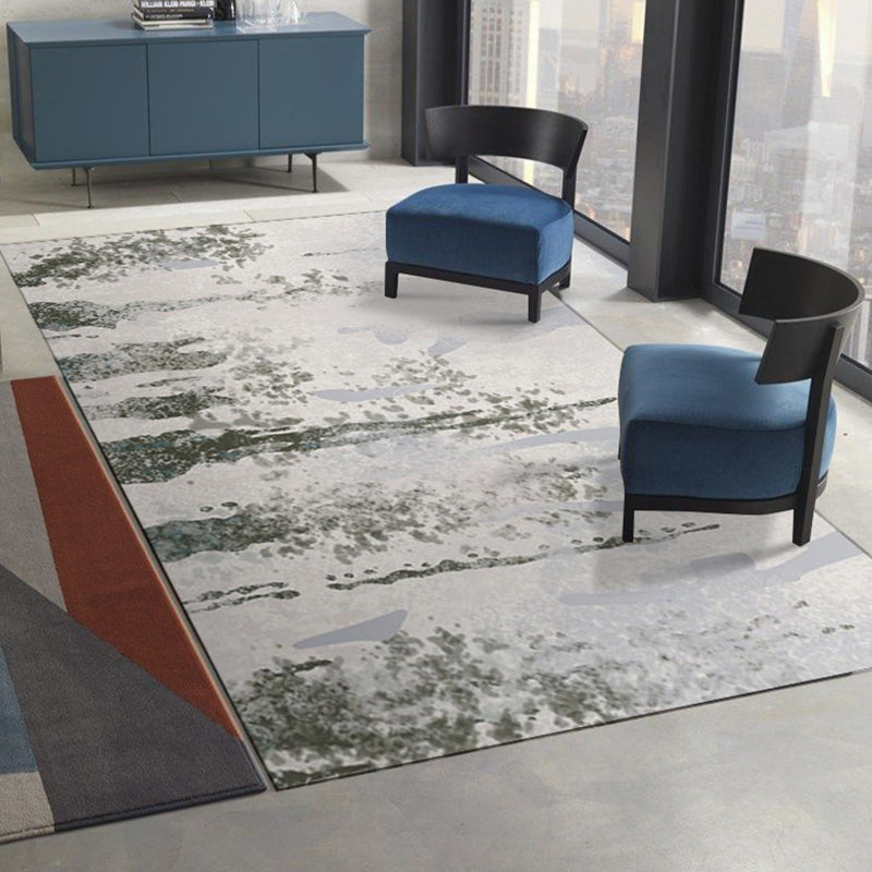 Moderner Aquarelldruckgedruckte Teppich Polyester Teppich Teppichfest -Resistent Innenteppich für die Heimdekoration