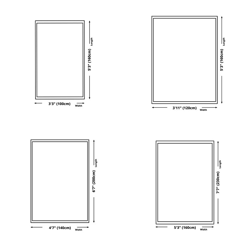 Moderner Aquarelldruckgedruckte Teppich Polyester Teppich Teppichfest -Resistent Innenteppich für die Heimdekoration