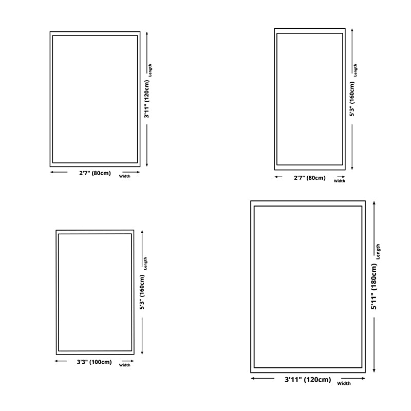 Modern Living Room Rug Abstract Pattern Carpet Polyester Area Rug with Non-Slip Backing