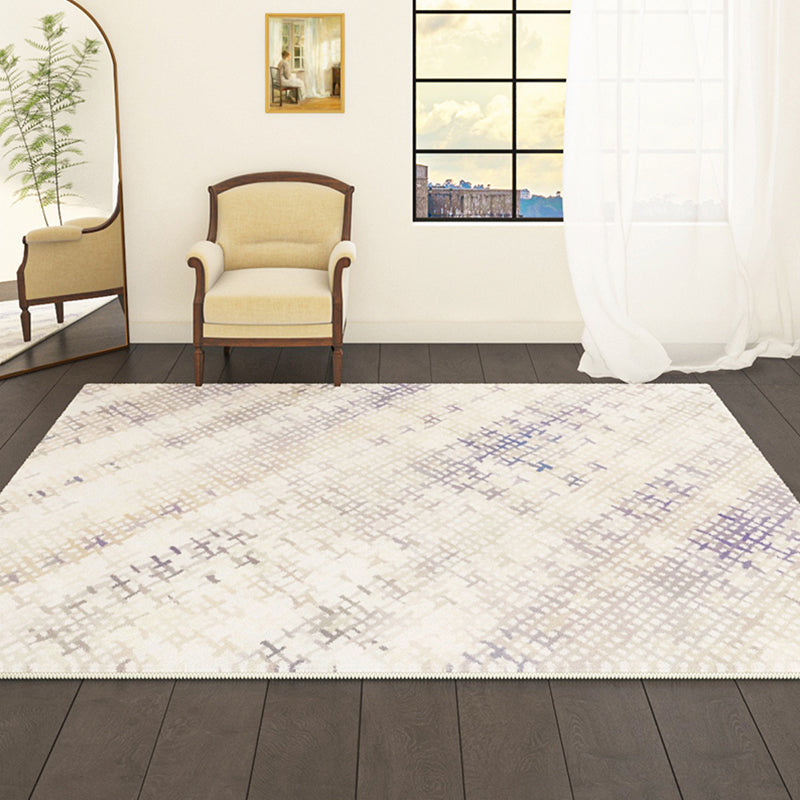 Geel modern tapijt abstract patroon polyester gebied tapijt antislip wasbaar tapijt voor woningdecoratie