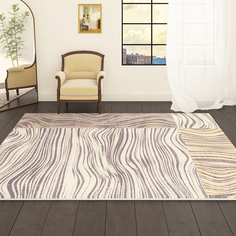 Geel modern tapijt abstract patroon polyester gebied tapijt antislip wasbaar tapijt voor woningdecoratie