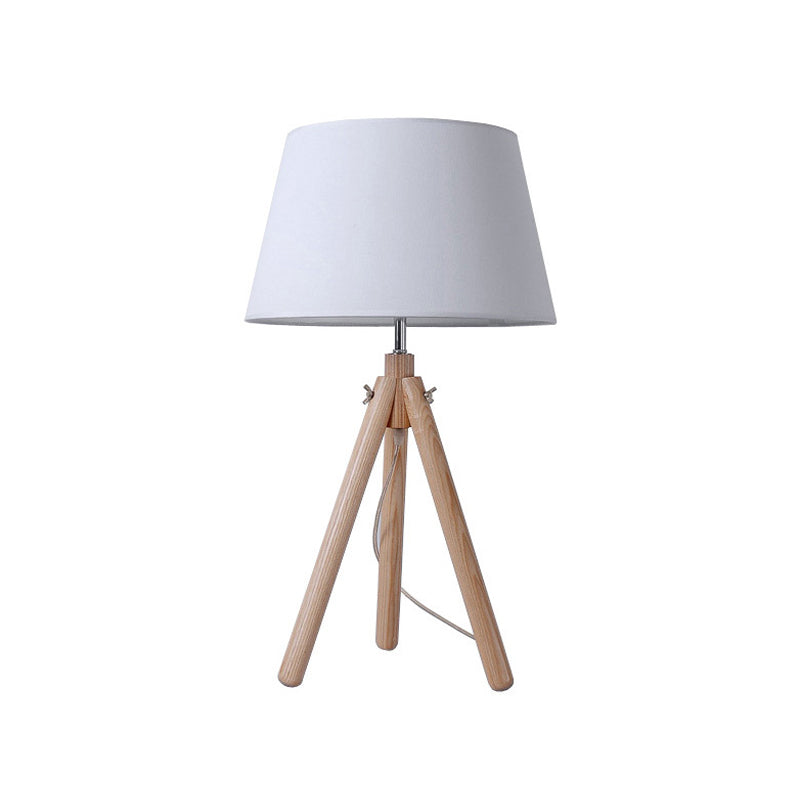 1 hoofd eetkamer bureaulamp Modern grijs/wit/vlastafellicht met brede flare stofschaduw
