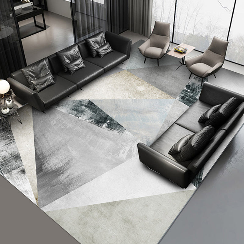 Roze abstracte printruimte Tapijt modern polyester gebied tapijt vlekbestendig vloerkleed voor woningdecoratie