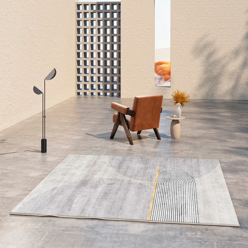 Stijlvol grijs gebied Tapijt Modern Abstract Patroon Gebied Tapijt niet-slip achterste tapijt voor salon