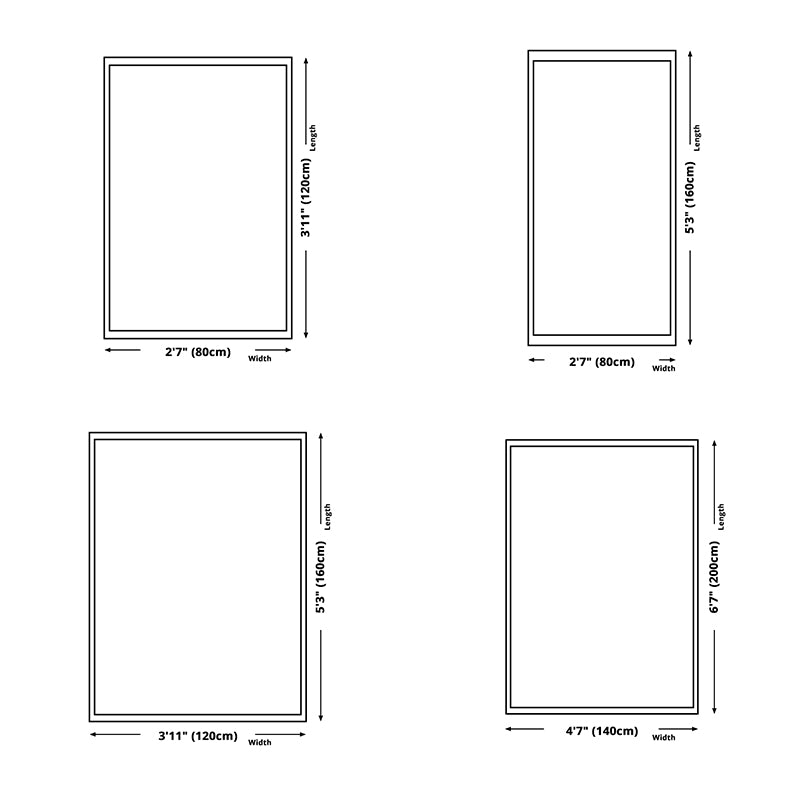 Zwart modern tapijten polyester grafisch gebied tapijt niet-slip achterste tapijt voor salon