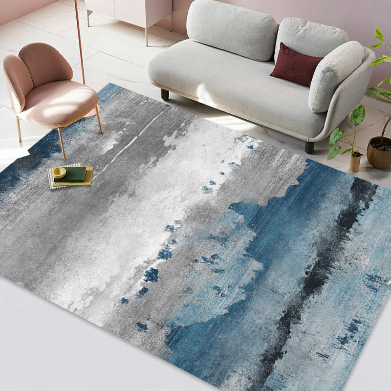 Fancy Abstract Print Area Tapijt Modern Polyester Area Tapijt Non-slip achterste tapijt voor thuisdecoratie