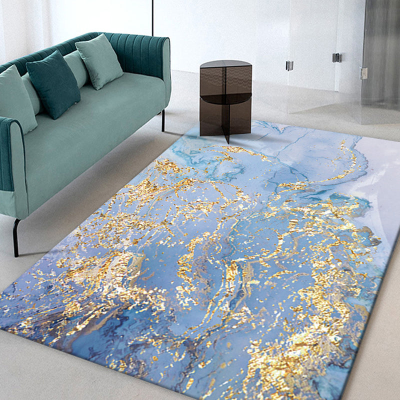 Fancy Abstract Print Area Tapijt Modern Polyester Area Tapijt Non-slip achterste tapijt voor thuisdecoratie
