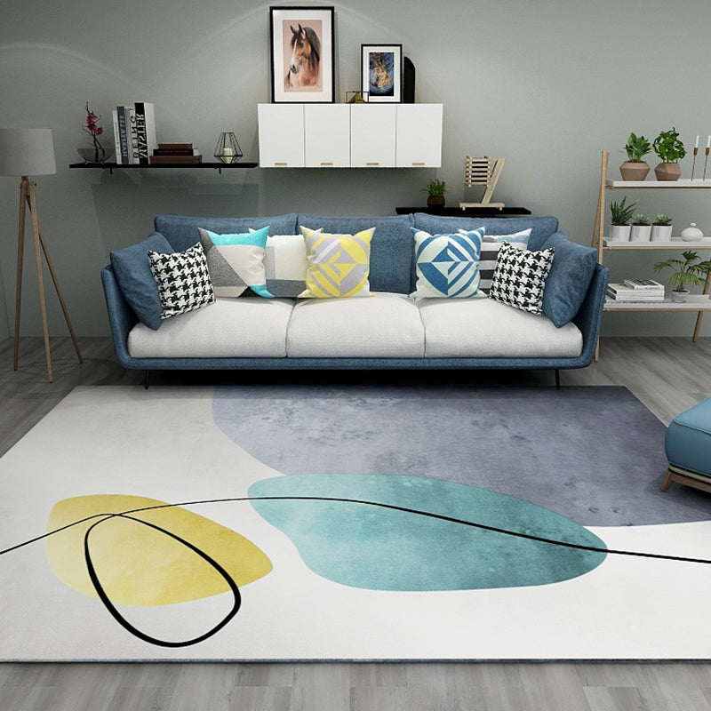 Bruin modern tapijt contrast kleur tapijt niet-slip achterste tapijt voor woningdecoratie